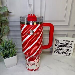 Stanley Candy Cane Twist 40oz Tumbler BNWT